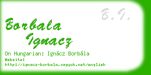 borbala ignacz business card