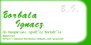 borbala ignacz business card